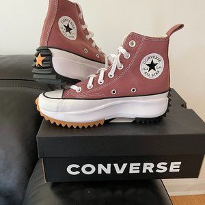 CONVERSE RUN STAR HIKE HI Platform NEW Womens Size 6.5 Sadle